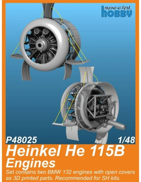 [NO_DESC] Heinkel He 115B Engines for Special Hobby kits, 1/48 - CM...