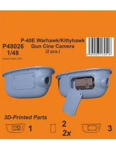 P-40E Warhawk/Kittyhawk Gun Cine Camera (N-2 type) / for Eduard kit...