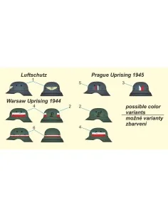 Luftschutz Helmet (2pcs), 1/35 - CMK 129-P35004 2