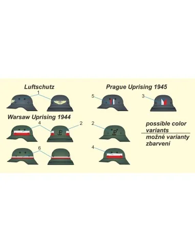 Luftschutz Helmet (2pcs), 1/35 - CMK 129-P35004