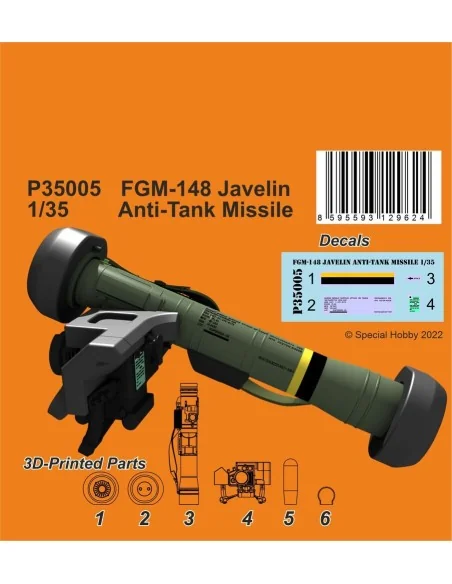 FGM-148 Javelin Anti-Tank Missile, 1/35 - CMK 129-P35005