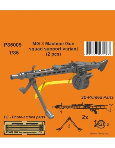 MG 3 Machine Gun - squad support variant (2 pcs), 1/35 - CMK 129-P3...