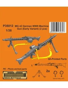MG 42 German WWII Machine Gun (Early Variant), 1/35 - CMK 129-P35012