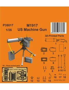 M1917 US Machine Gun, 1/35 - CMK 129-P35017