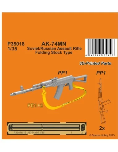 AK-74MN Soviet/Russian Assault Rifle / Folding Stock Type 1/35 (2 p...