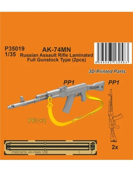 AK-74MN Soviet/Russian Assault Rifle / Laminated Full Gunstock Type...