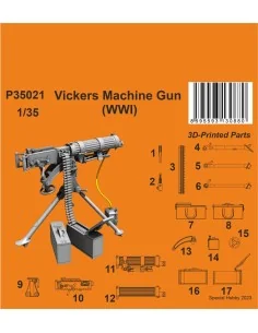 Vickers Machine Gun (WWI), 1/35 - CMK 129-P35021