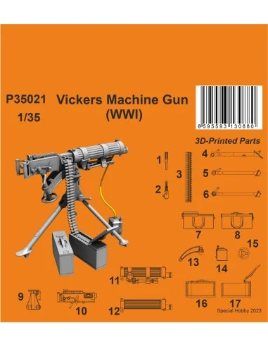Vickers Machine Gun (WWI), 1/35 - CMK 129-P35021