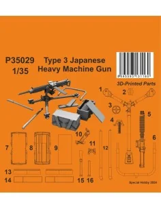 Type 3 Japanese Heavy Machine Gun, 1/35 - CMK 129-P35029