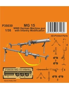MG 15 Machine Gun with Infantry Modification, 1/35 - CMK 129-P35030