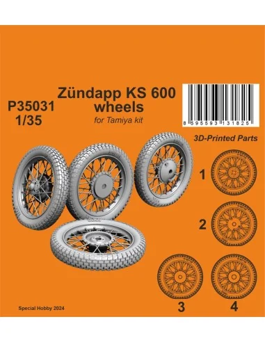 Zündapp KS 600 Wheels, 1/35 - CMK 129-P35031