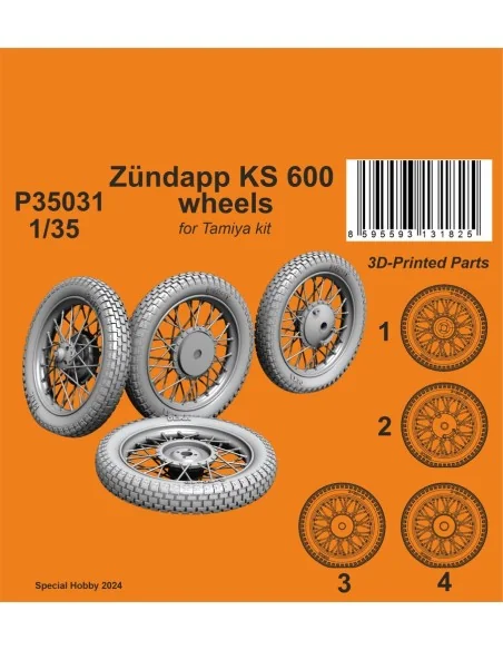 Zündapp KS 600 Wheels, 1/35 - CMK 129-P35031