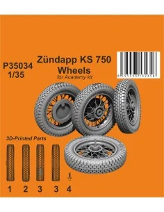 [NO_DESC] Zündapp KS 750 Wheels / for Academy kit, 1/35 - CMK 129-P...