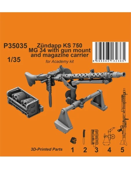 Zündapp KS 750 MG 34 with gun mount and magazine carrier / for Acad...