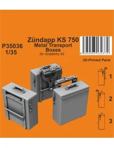 [NO_DESC] Zündapp KS 750 Metal Transport Boxes / for Academy kit, 1...