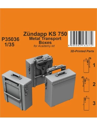 Zündapp KS 750 Metal Transport Boxes / for Academy kit, 1/35 - CMK ...