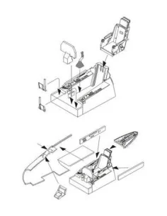F-86F Interior set, 1/72 - CMK 129-7273