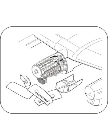 Avro Lancaster Mk.I/III-Engine set f.Air, 1/72 - CMK 129-7288