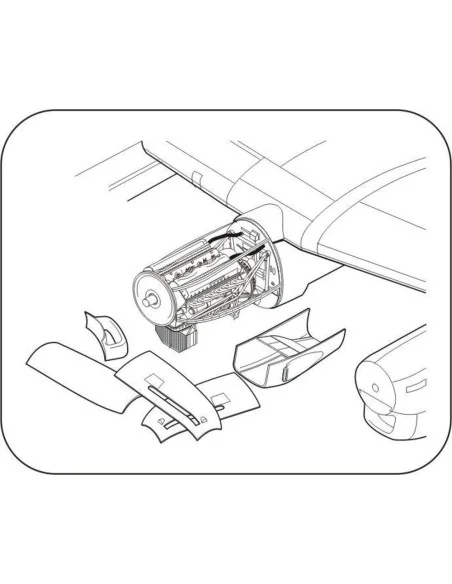 Avro Lancaster Mk.I/III-Engine set f.Air, 1/72 - CMK 129-7288