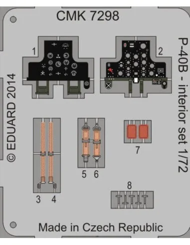 P-40B/C-Interior set for Airfix, 1/72 - CMK 129-7298