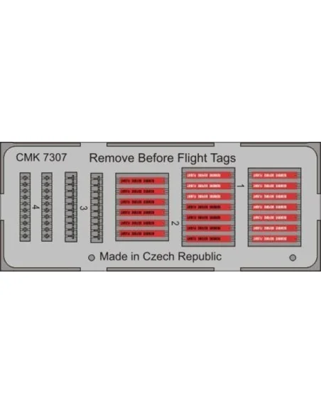 Remove Before Flight Tags (20 pc), 1/72 - CMK 129-7307