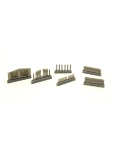 P-40-Undercarriage Set(contains wheel structure and Canvas covers),...