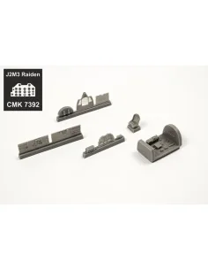 J2M3 Raiden Cockpit Set, for Hasegawa kit, 1/72 - CMK 129-7392