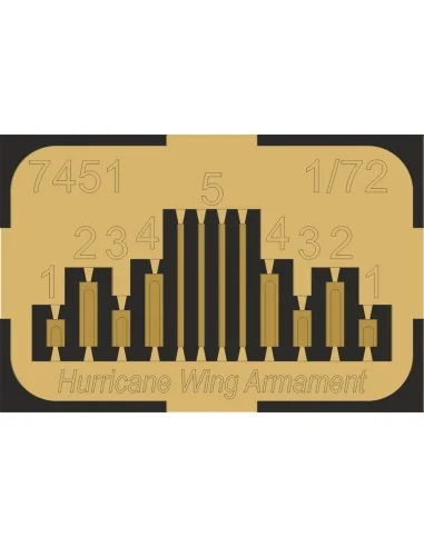 [NO_DESC] Hurricane Wing Armament (8 guns), 1/72 - CMK 129-7451