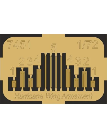 Hurricane Wing Armament (8 guns), 1/72 - CMK 129-7451