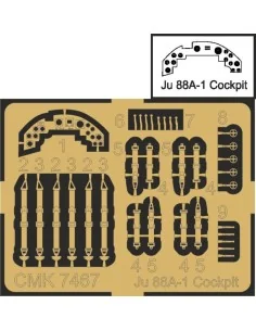 Junkers Ju 88A-1 Cockpit, 1/72 - CMK 129-7467