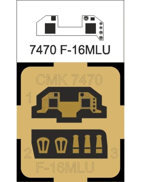 F-16MLU Cockpit, 1/72 - CMK 129-7470