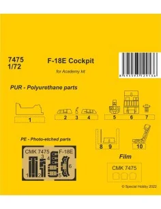 F-18E Hornet Cockpit, 1/72 - CMK 129-7475