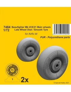 [NO_DESC] Beaufighter Mk.VI/X/21 Mainwheels - Late Wheel Disk / Smo...