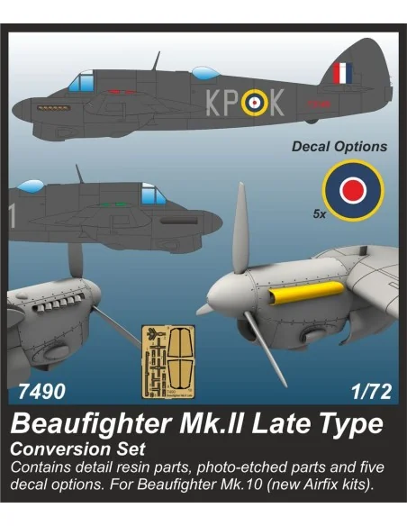 Beaufighter Mk.II Late Type Conversion set, 1/72 - CMK 129-7490