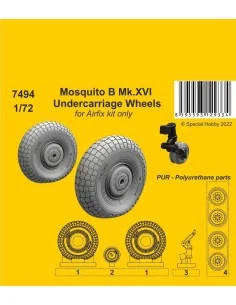 Mosquito B Mk.XVI Undercarriage Wheels / Airfix kit only, 1/72 - CM...