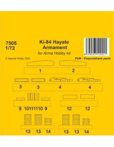 Ki-84 Hayate Armament / Arma Hobby kits, 1/72 - CMK 129-7505