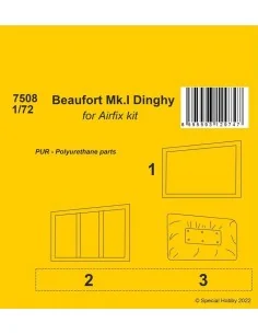 Beaufort Mk.I Dinghy 1/72 / for Airfix kit, 1/72 - CMK 129-7508