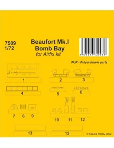 Beaufort Mk.I Bomb Bay / Airfix kit, 1/72 - CMK 129-7509