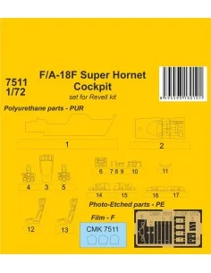 [NO_DESC] F/A-18F Super Hornet Cockpit 1/72 / for Revell kit, 1/72 ...