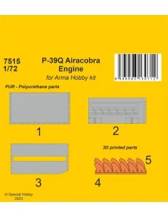 P-39Q Airacobra Engine, 1/72 - CMK 129-7515