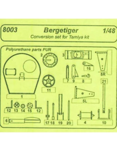 Bergetiger - conversion set für Tamiya Bausatz, 1/48 - CMK 129-8003
