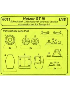 Hetzer ST III Czech post-war version für Tamiya-Bausatz, 1/48 - CMK...