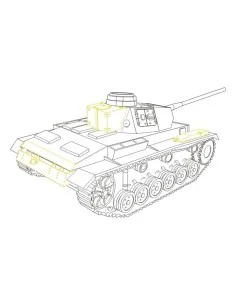 Pz.Kpfw. III Ausf. L ''control tank'' für Tamiya-Bausatz, 1/48 - CM...