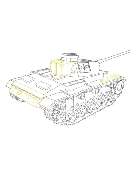 Pz.Kpfw. III Ausf. L ''control tank'' für Tamiya-Bausatz, 1/48 - CM...
