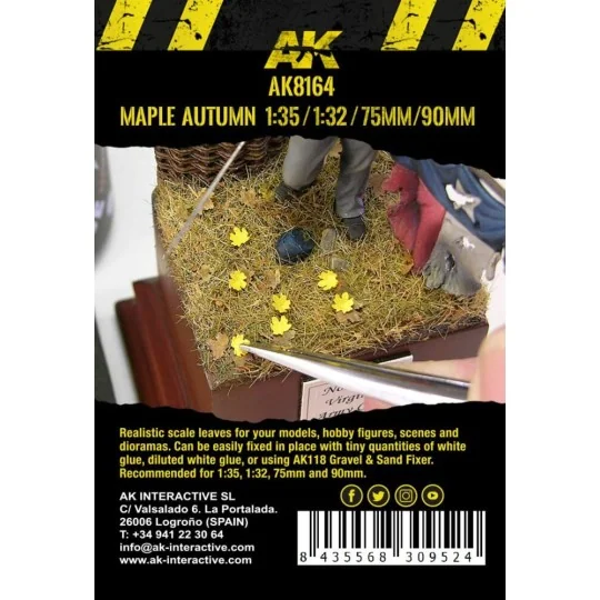 MAPLE AUTUMN LEAVES 1/35 - AK Interactive AK8164
