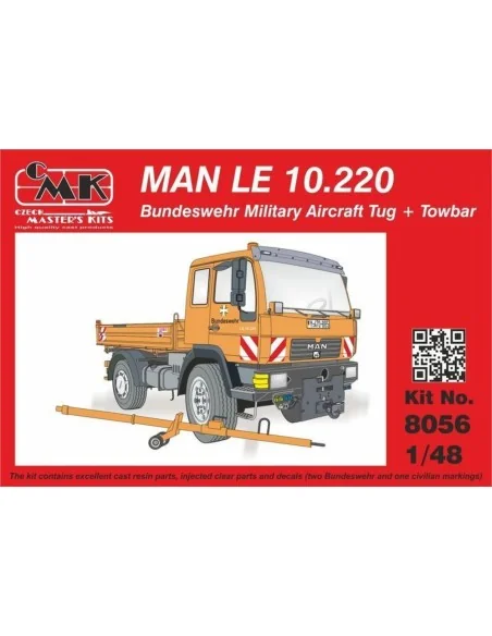 MAN LE 10.220 Bundeswehr Military Aircra Tug + Towbar, 1/48 - CMK 1...