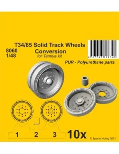 T34/85 Solid Track Wheels Conversion Set, 1/48 - CMK 129-8060