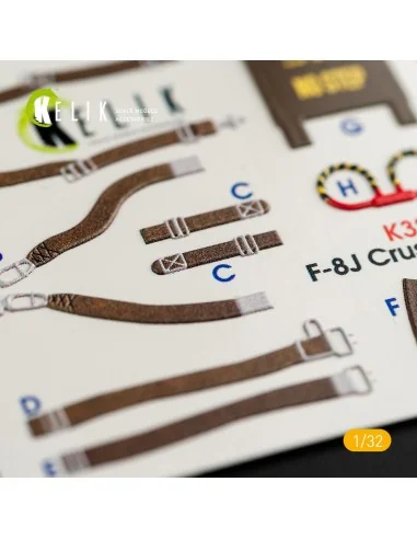 F-8J Crusader- Interior 3D Decal for Trumpeter kit, 1/32 - Kelik K3...