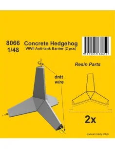 Concrete Hedgehog - WWII Anti-tank Barrier (2 pcs.), 1/48 - CMK 129...