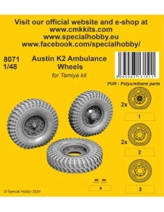 Austin K2 Ambulance 1/48 / for Tamiya kit, 1/48 - CMK 129-8071